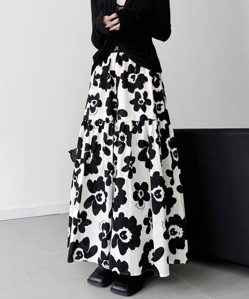 Floral Canvas Skirt